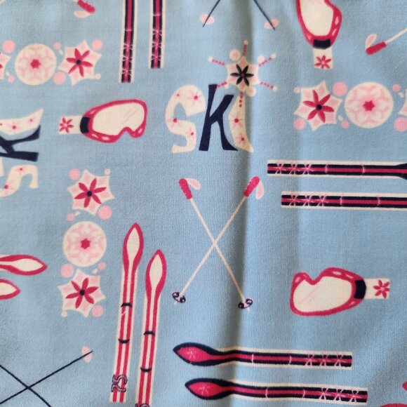 🎿❄️ LL Bean Girls 6X/7 Ski-Themed Pajama Set ❄️🎿 - Picture 5 of 7